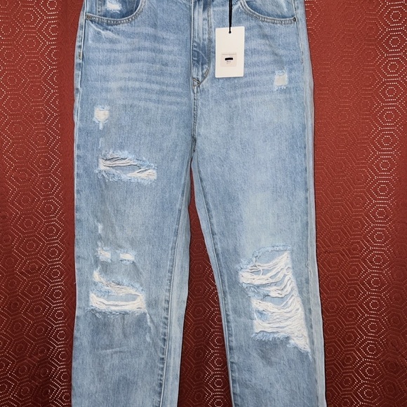 Blank Paige Distressed Jeans Large NWT - Picture 3 of 8